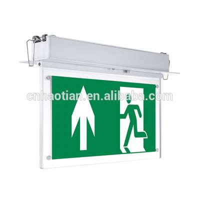 Recessed led light exit sign emergency light