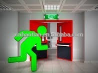 EN60598-2-22 led remote control 2835 SMD emergency lamp exit sign led lighting with CE and RoHS