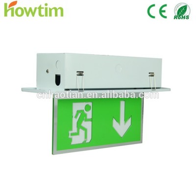 hot sales CE/ROHS recessed led light Emergency lighting with emergency exit sigh light