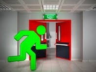 EN60598-2-22 led rechargeable emergency light double sided led exit sign