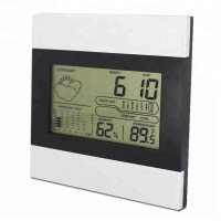 Large LCD Digital Forecast Weather Station Wall Alarm Clock